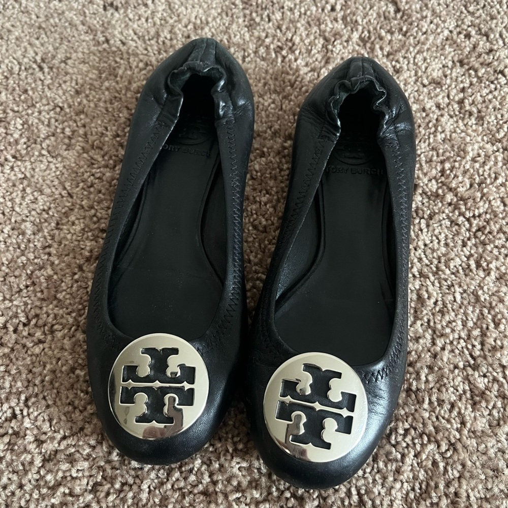 Black Tory Burch ballet flats